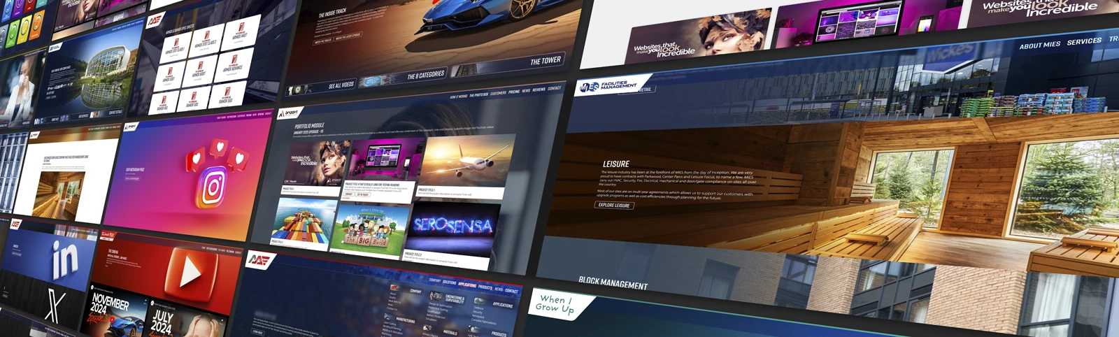 PixelClub Websites Modules Showcase