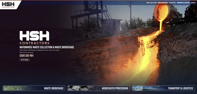 HSH Contractors website preview